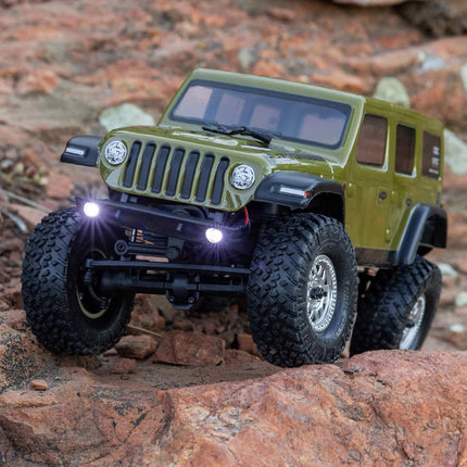 Axial SCX24 Jeep Wrangler JLU 4WD RTR Scale Mini Rock Crawler Green AXI00002V3T4