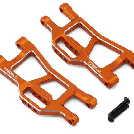 Treal Hobby Aluminum Front Lower Suspension Arm Set Traxxas Mini Maxx Orange