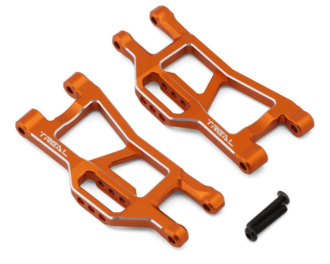 Treal Hobby Aluminum Front Lower Suspension Arm Set Traxxas Mini Maxx Orange