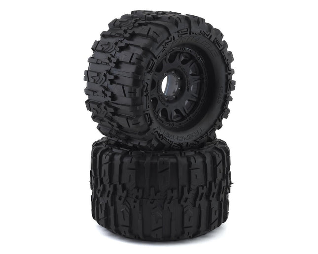 Pro-Line Trencher HP Belted 3.8" Pre-Mounted Truck Tires (Black) (M2)