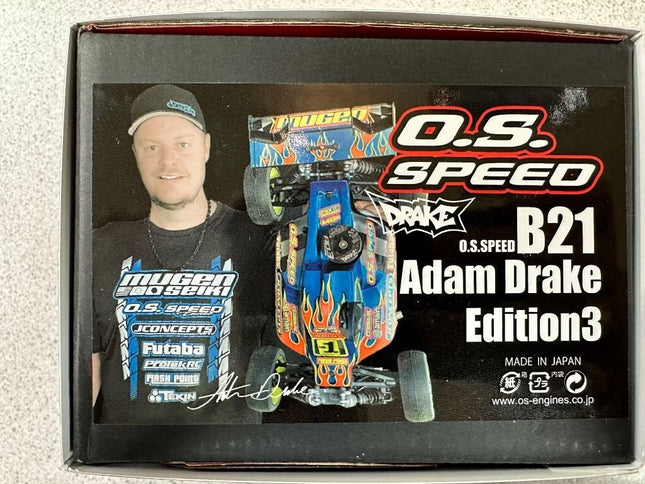 OS Engines O.S. Speed B21 Adam Drake Edition 3 1/8 Buggy Engine OSMG2130 .16+