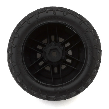 JConcepts Switchback 2.8" Pre-Mounted Tires 12mm Hex (Platinum) 4075-39812