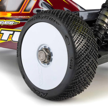 AKA Reverb 1/8 Buggy Pre-Mounted Tires (White) (Soft - Long Wear) w/EVO Wheels
