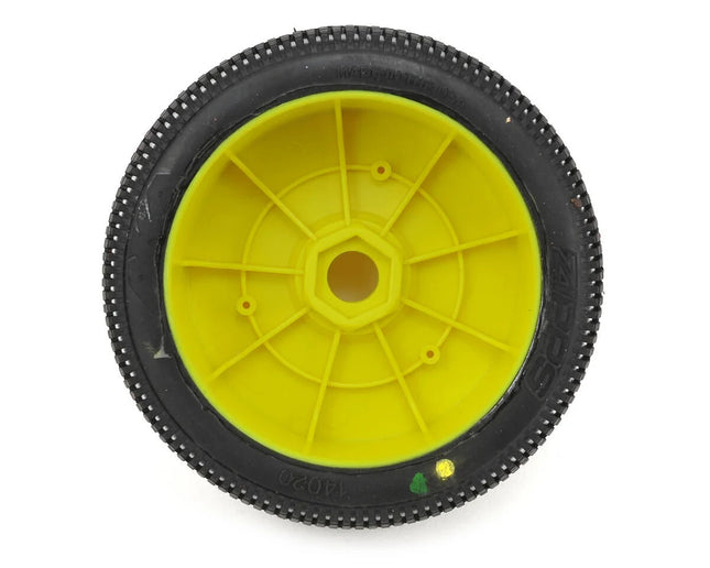 AKA EVO Zipps 1/8 Buggy Pre-Mounted Tires (Yellow) Soft - Long Wear