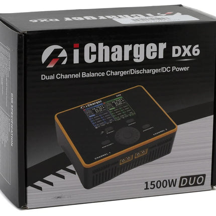 Junsi iCharger DX6 DC Dual LiPo/Life/NiMH/NiCD Battery Charger (6S/50A/1500W)