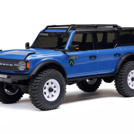 Axial SCX30 Ford Bronco 1/30 4WD RTR Scale Mini Crawler Blue AXI2048T1