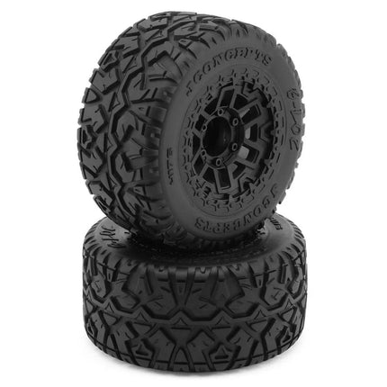 JConcepts G-Locs 2.9" Monster Truck Pre-Mounted Tires (Platinum) (Black) (2)