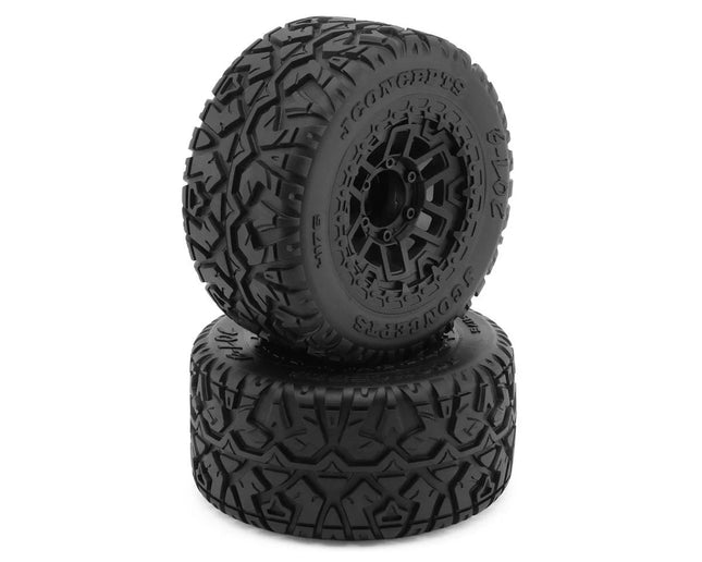 JConcepts G-Locs 2.9" Monster Truck Pre-Mounted Tires (Platinum) (Black) (2)