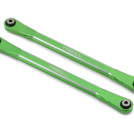 Treal Hobby Aluminum Front Steering Links for Traxxas Sledge (Green) (2)