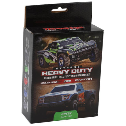Traxxas Slash 2WD Extreme Heavy Duty Driveline & Suspension Upgrade Kit (Green)