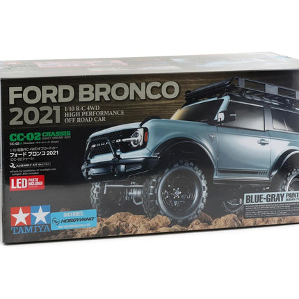 Tamiya 2021 Ford Bronco 1/10 4WD Scale Truck Kit (CC-02) (Pre-Painted) TAM47483
