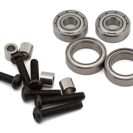 Treal Hobby Aluminum Front Steering Knuckles Traxxas Mini Maxx/Mini XRT Blue