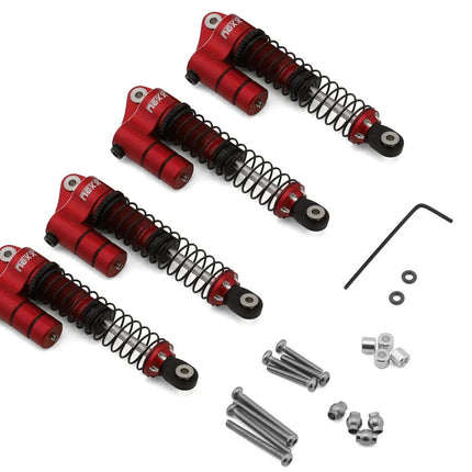 NEXX Racing Redcat Ascent-18 59mm Aluminum Oil-Filled Reservoir Shocks Red