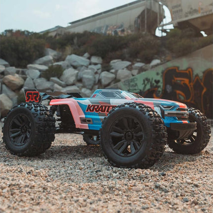 ARRMA 1/8 KRATON 6S 4X4 RTR Brushless Speed Truck, Blue/Orange ARA8608V6T1