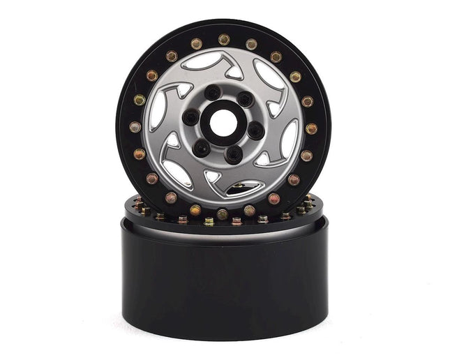 SSD RC 1.9"" Champion Beadlock Wheels (Silver/Black) SSD00246