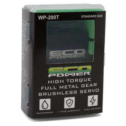EcoPower WP200T Waterproof High Torque Metal Gear Brushless Servo