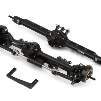Injora Axial UTB10 Capra C60 Aluminum Straight Axles Set (Black) C60-BK