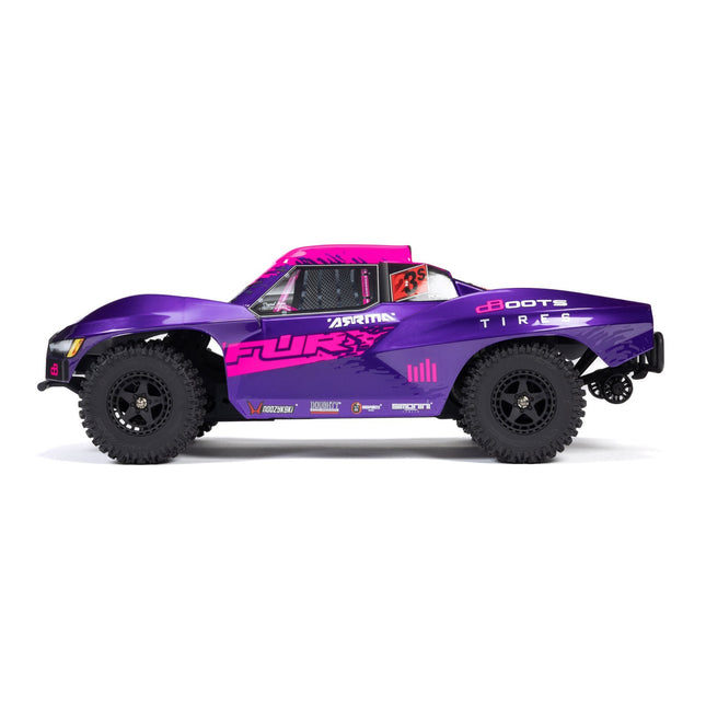 Arrma 1/10 FURY 223S BLX Brushless 2WD Short Course Truck RTR with DSC, Purple