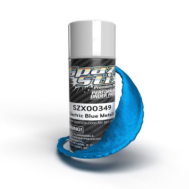 Spaz Stix Electric Blue Metallic Aerosol Paint, 3.5oz Can SZX00349