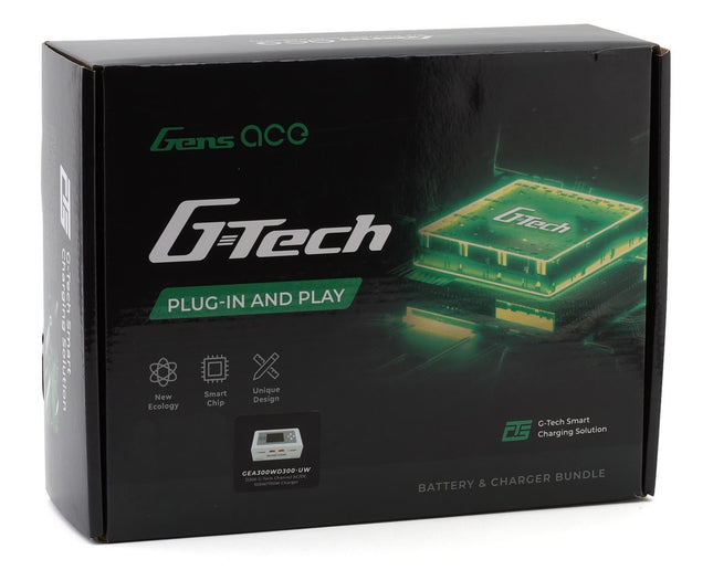 Gens Ace G-Tech Smart 2S Bundle w/Two 2S 35C XT60 LiPo Batteries 5200mAh D300
