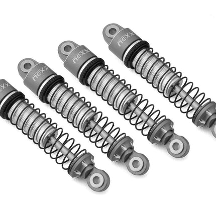 NEXX Racing 56mm Aluminum Threaded Oil-Filled Shocks (Grey) Traxxas TRX-4M