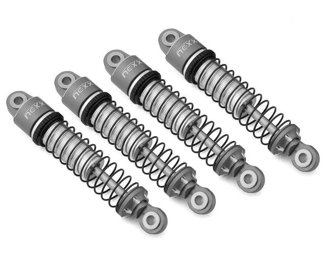NEXX Racing 56mm Aluminum Threaded Oil-Filled Shocks (Grey) Traxxas TRX-4M