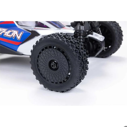 Arrma Typhon Grom MEGA 4WD 380 Brushed 1/18 Buggy RTR Blue/Silver ARA2106T1