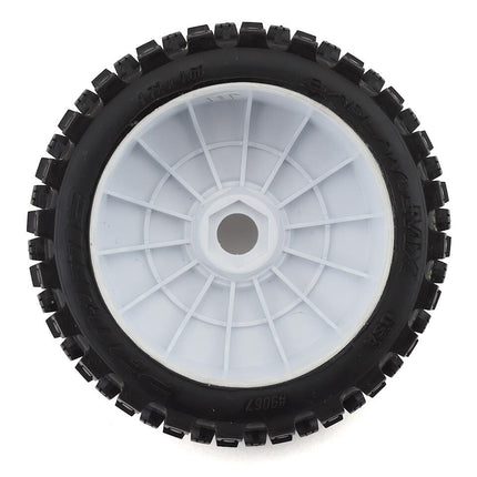 Pro-Line Badlands MX Pre-Mounted 1/8 Buggy Tires White M2 w/Velocity V2 Wheels