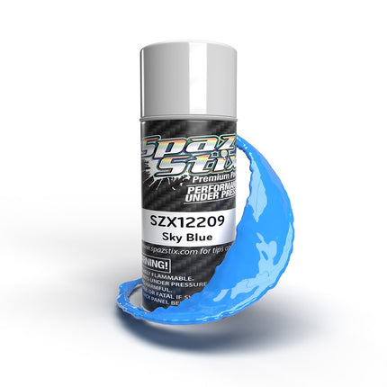 Spaz Stix Solid Sky Blue Aerosol Paint, 3.5oz Can SZX12209
