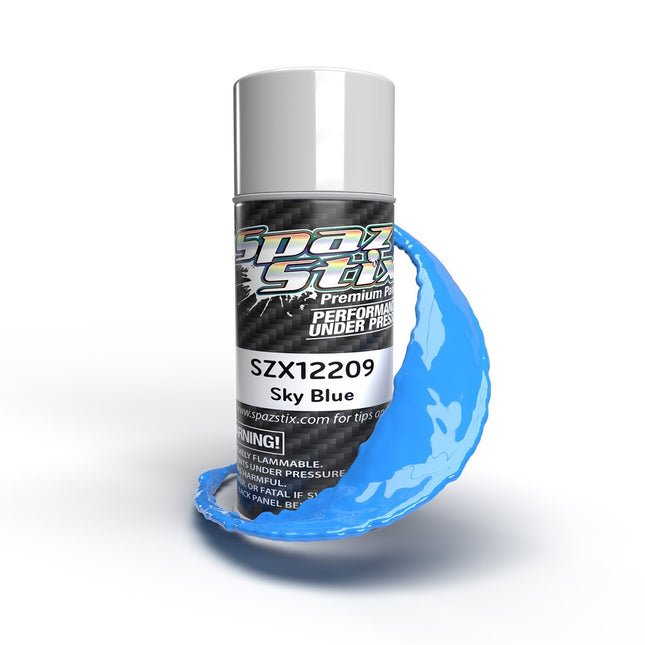 Spaz Stix Solid Sky Blue Aerosol Paint, 3.5oz Can SZX12209