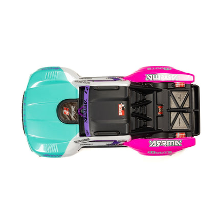 Arrma MOJAVE GROM 223S BLX Brushless 4X4 RTR with Battery & Charger Teal/Pink