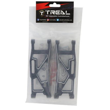 Treal Hobby Aluminum Rear Suspension Arms for Traxxas Sledge (Black) (2)