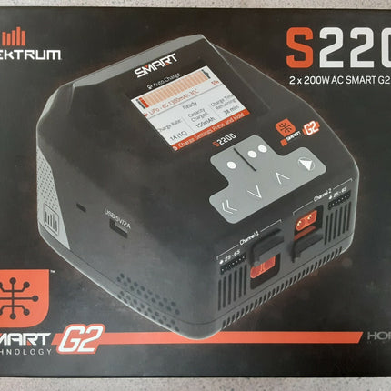 Spektrum RC S2200 G2 AC LiPo Smart Charger 200W SPMXC2010 Brand New!!