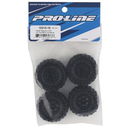 Pro-Line 1/24 Mickey Thompson Baja Pro X F/R 1.0" MTD 7mm Black Holcomb