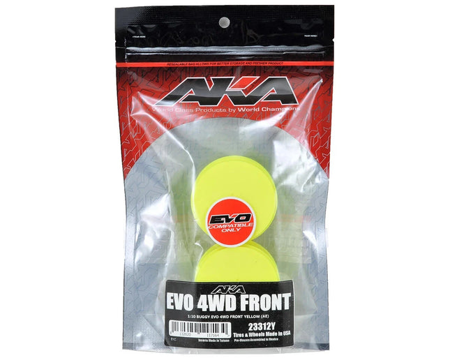 AKA Racing Evo Compatible Only 4WD Front Yellow 23312Y