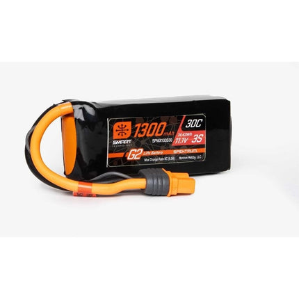 Spektrum RC 3S Smart G2 LiPo 30C Battery Pack w/IC3 Connector 11.1V/1300mAh