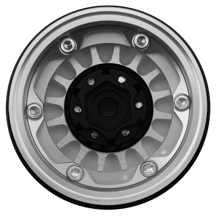 Treal Hobby Type N 1.9" Multi-Spoke Beadlock Wheels (Silver)