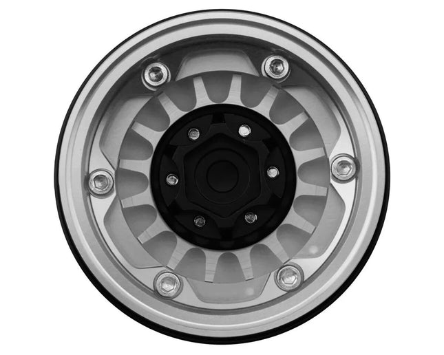 Treal Hobby Type N 1.9" Multi-Spoke Beadlock Wheels (Silver)