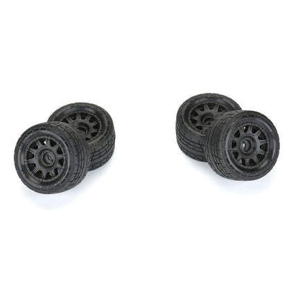 Pro-Line 1/18 Menace F/R Street Tires MTD 12mm Black Raid (4): Granite GROM