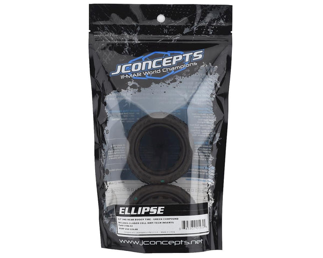 JConcepts 3196-02 Ellipse 2.2" Rear 1/10 Buggy Tires (2) (Green) JCO319602