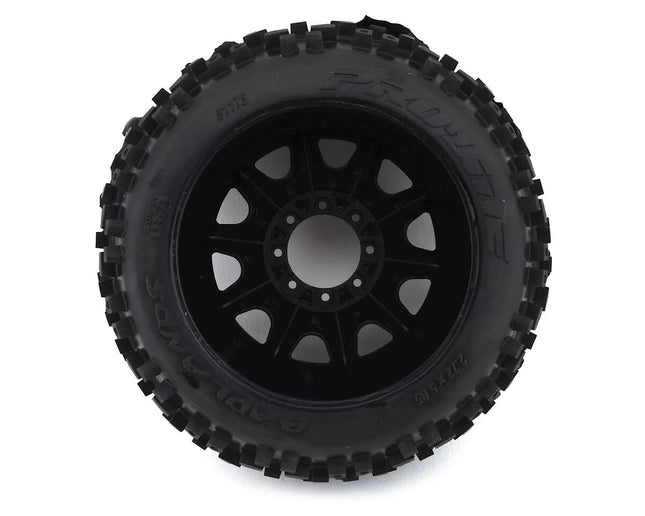 Pro-Line Badlands 3.8" Pre-Mounted Truck Tires (Black) w/Raid Wheels (M2)