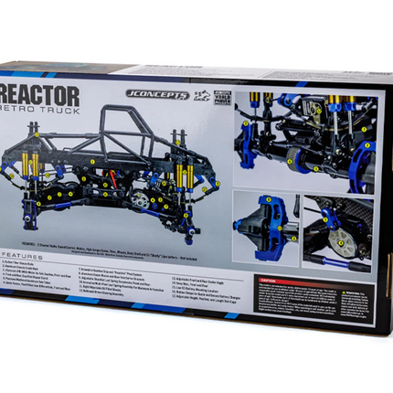 JConcepts Reactor Stage 2 Wolf 1/10 Electric 4x4 Monster Truck Kit Classic 9008
