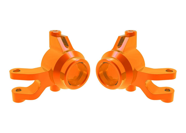Traxxas Steering Blocks L/R Aluminum Orange Mini-Maxx TRA10734-ORNG