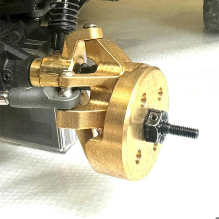 Reefs RC Axial SCX10 Pro Brass Outer Portal Covers (Gold) (2) (89g)