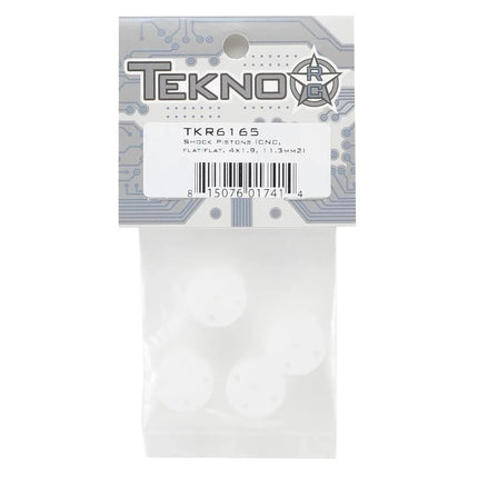 Tekno RC CNC Flat/Flat Shock Pistons (4) (4x1.9mm)