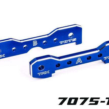 Tie Bars Front 7075-T6 Aluminum Blue-Anodized Sledge TRA9629