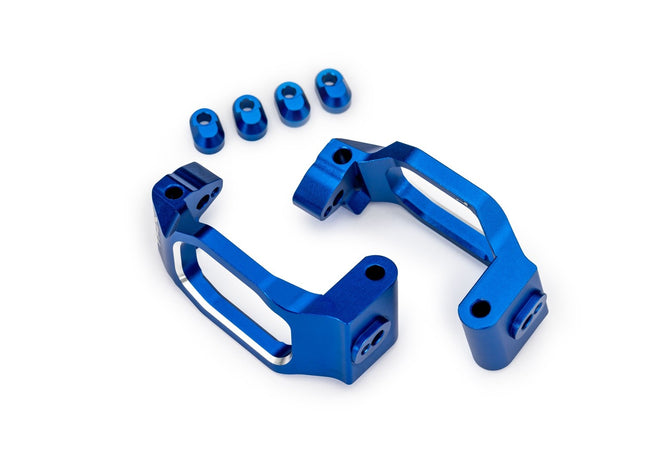 Traxxas 10232-BLUE Aluminum Blue Caster Blocks (L&R) TRA10232BLUE