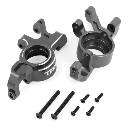 TRAXXAS ALUM STEERING BLOCKS  GRAY X-MAXX/XRT TRA7836-GRAY