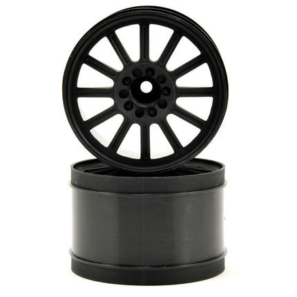 JConcepts 3340B 12mm Hex Rulux 2.8" Wheel (2) (Black) JCO3340B