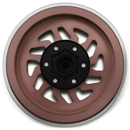 Samix Multi Crawlers Angled Spoke 1.9" Alum Adj Offset Beadlock Wheels Bronze